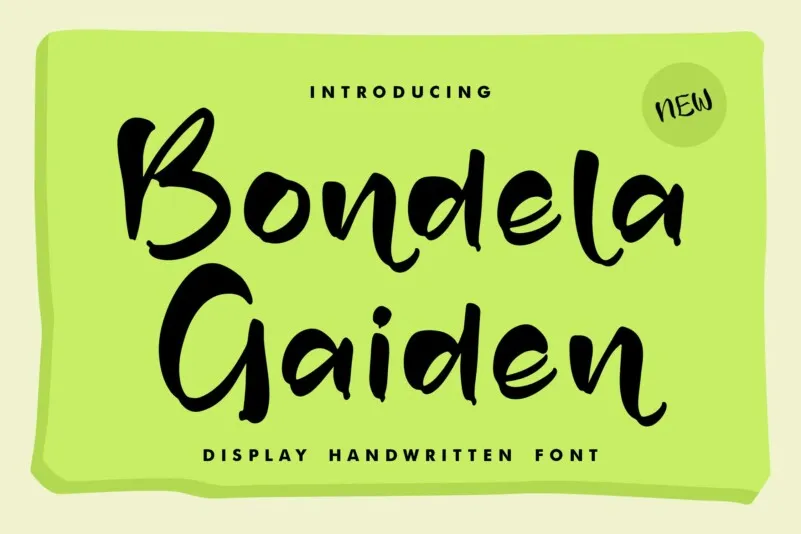 Bondela Gaiden Font preview