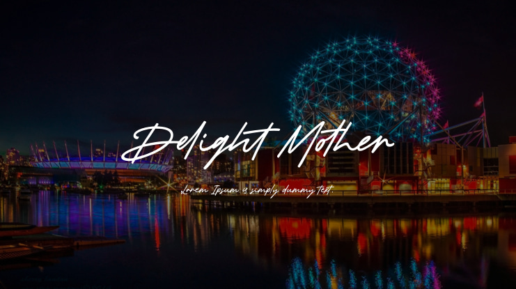 Delight Mother Font preview