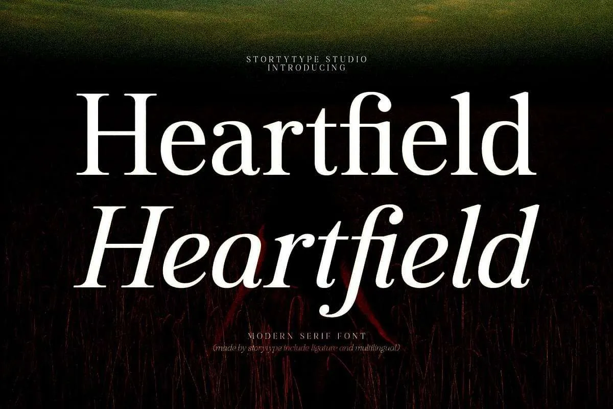 Heartfield Font preview