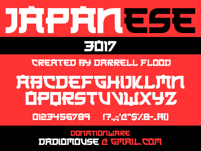 Japanese Font preview