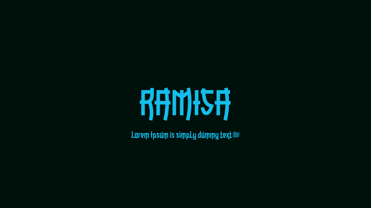 Ramisa Regular Font preview
