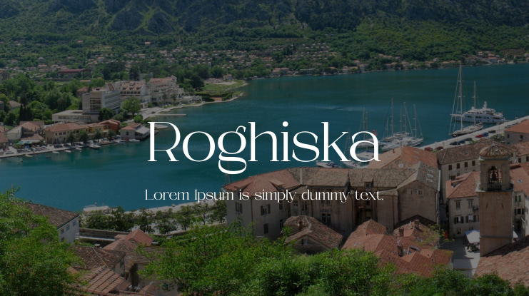 Roghiska Italic Font preview