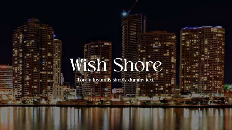 Wish Shore Font preview