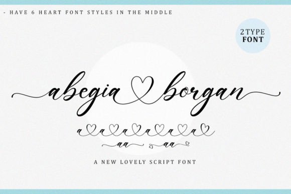 Abegia Borgan Regular Font preview
