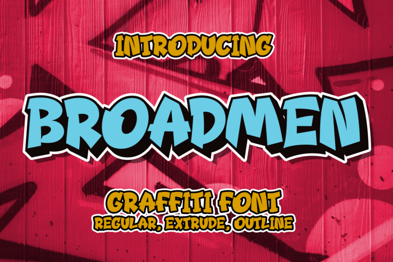Broadmen Font preview