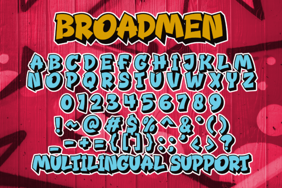 Broadmen Regular Font preview