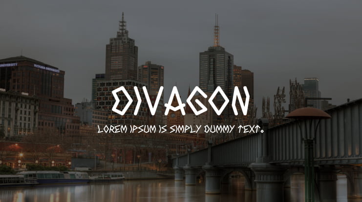 Divagon Font preview
