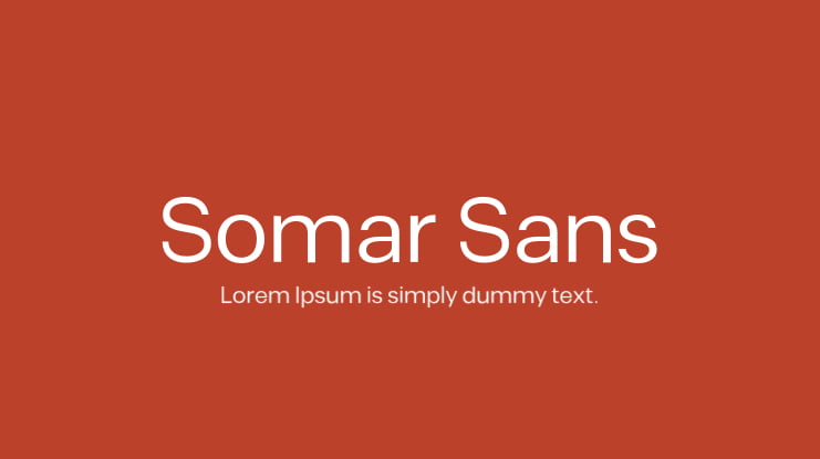 Somar Sans Condensed Regular Condensed Font preview