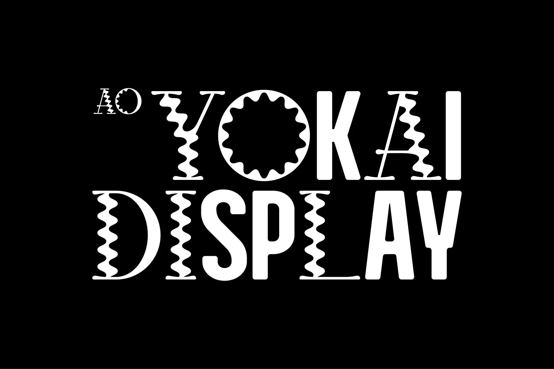 AOYokai Font preview