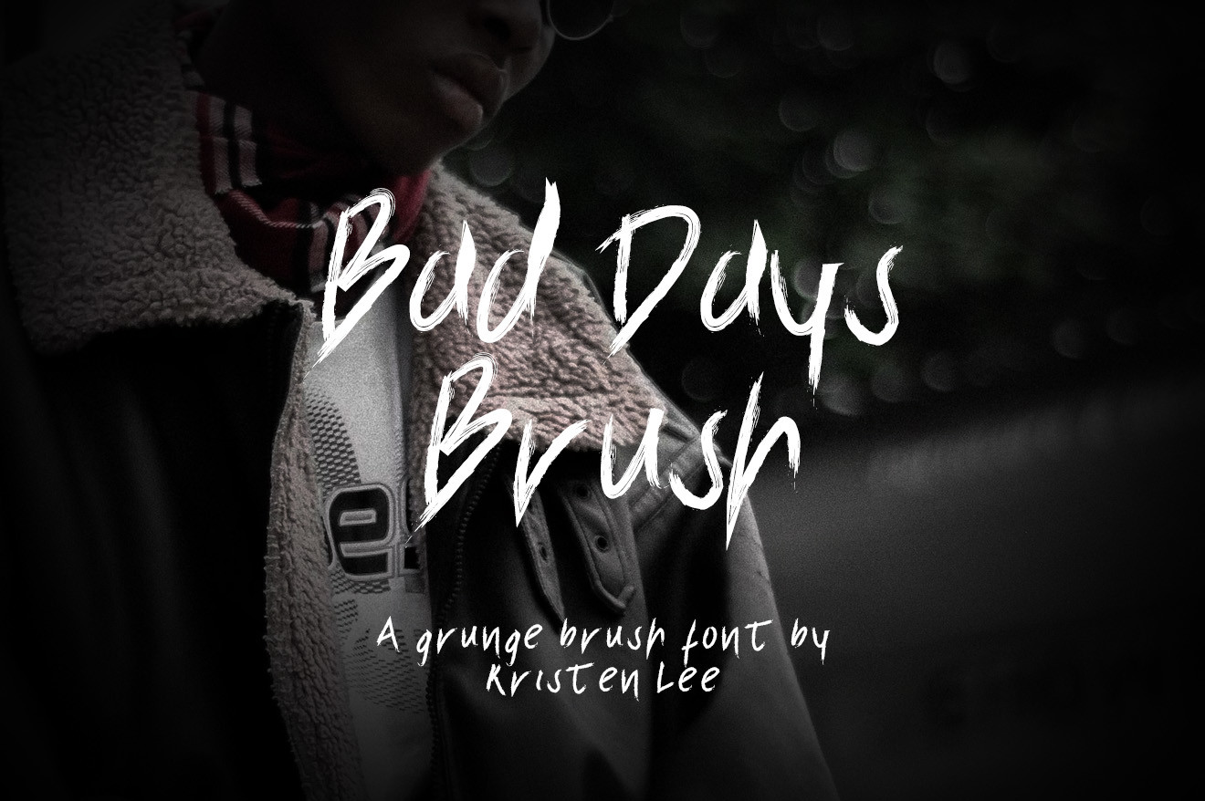 Bad Days Brush Font preview