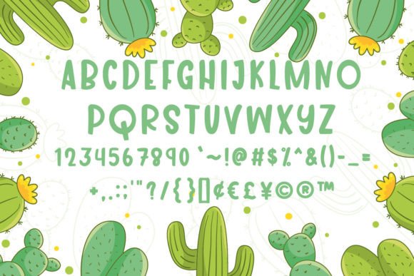 Cactus Paint Regular Font preview
