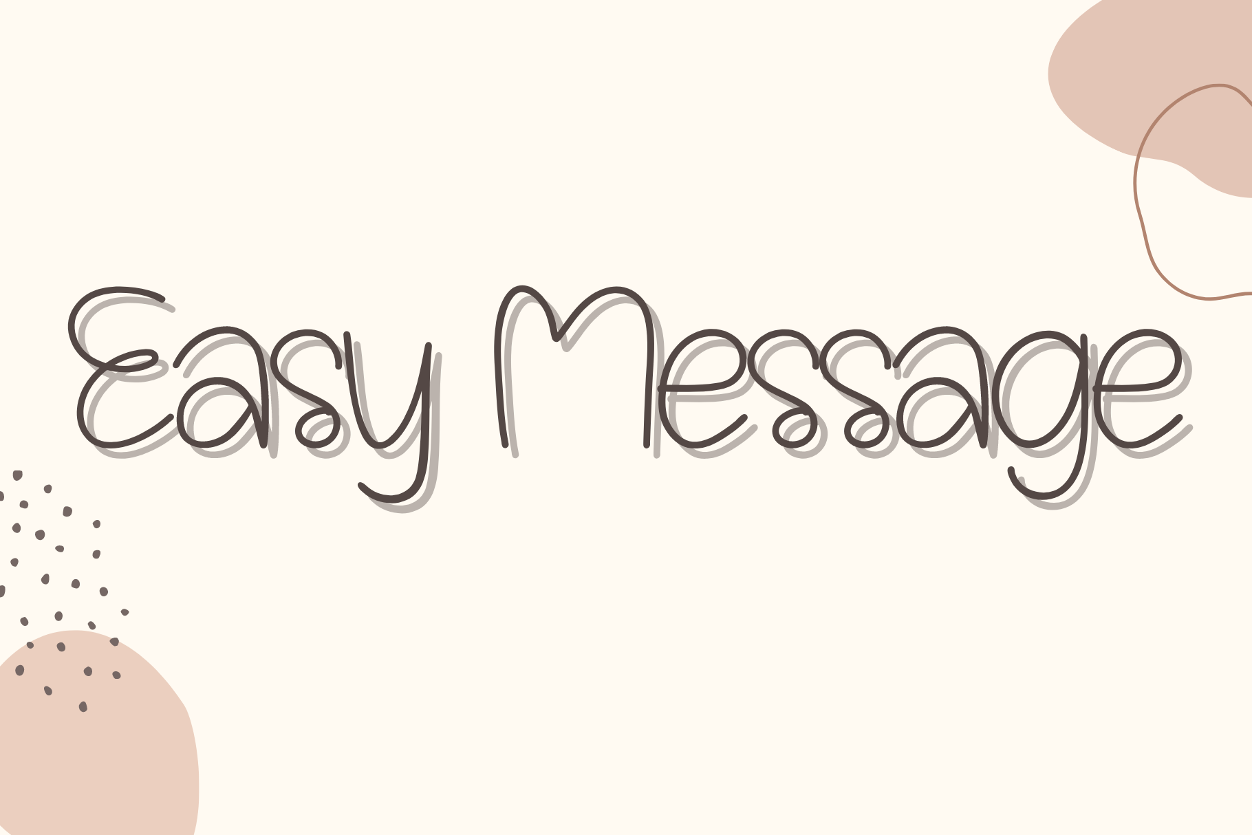 Eazy Message Font preview
