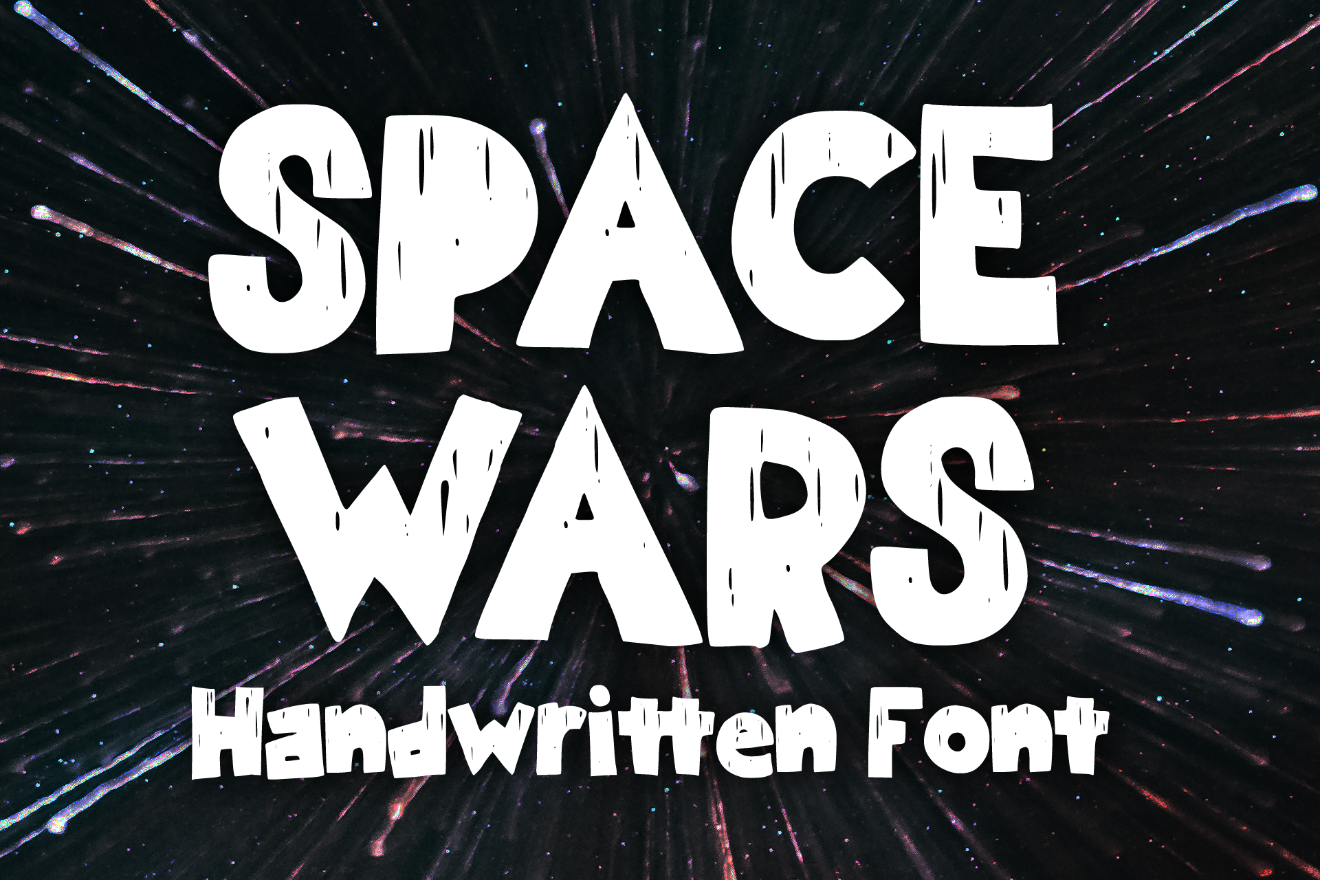 Space Wars Regular Font preview