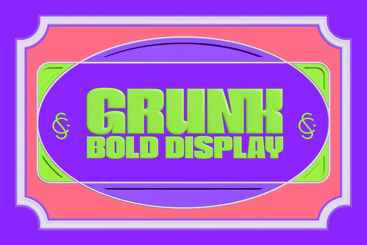 Grunk Font preview