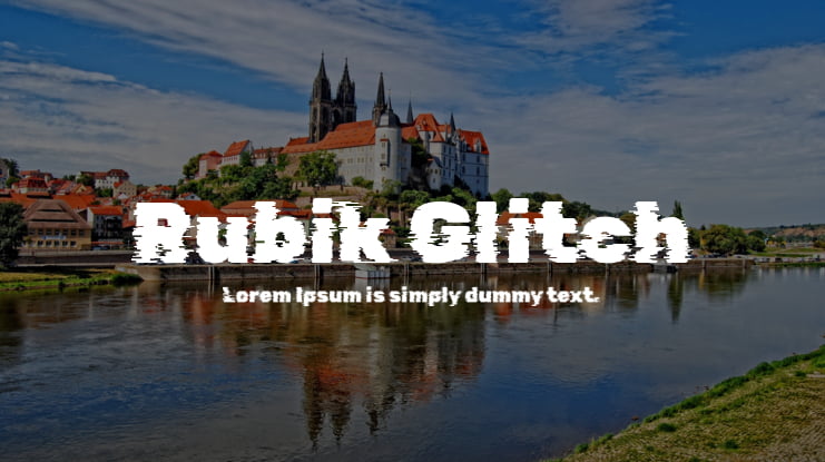 Rubik Glitch Pop Regular Font preview