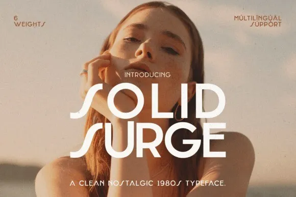 Solid Surge Thin Font preview