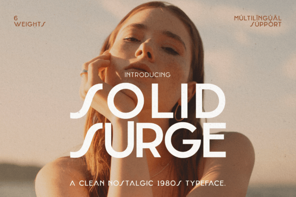 Solid Surge Extruded Medium Font preview