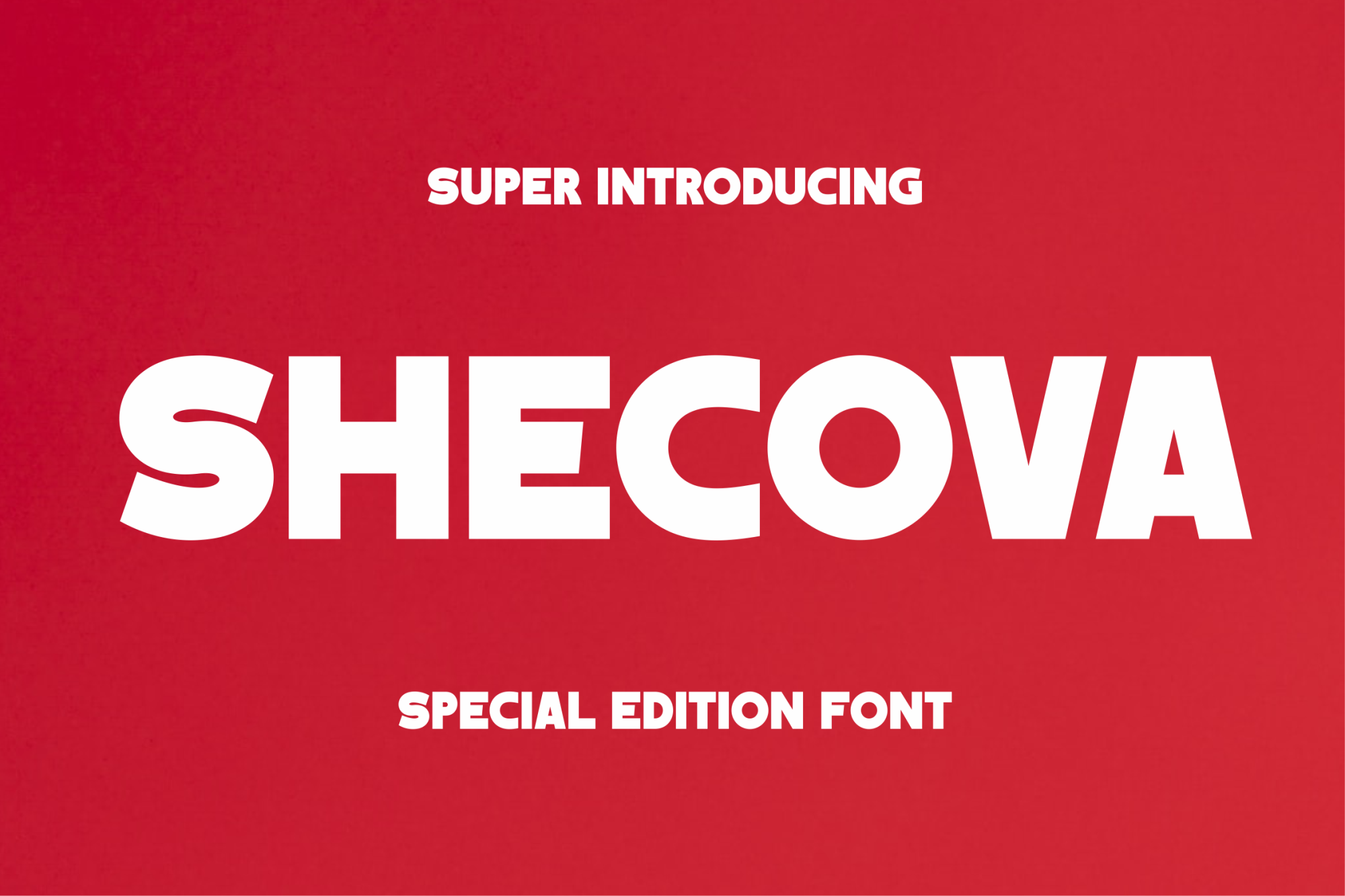 SHECOVA Font preview