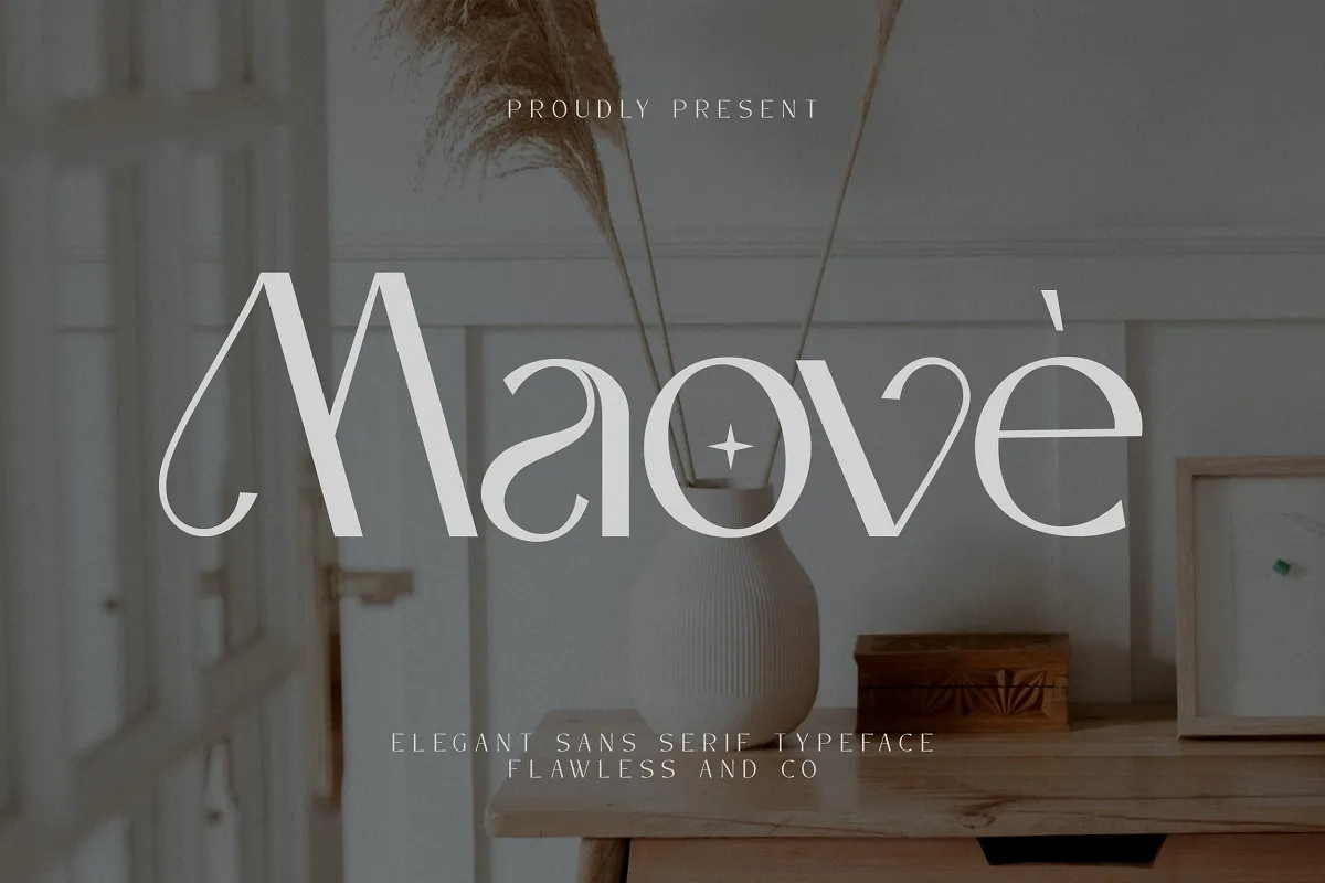 Maove Font preview