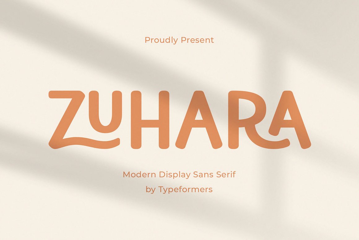 ZUHARA Font preview