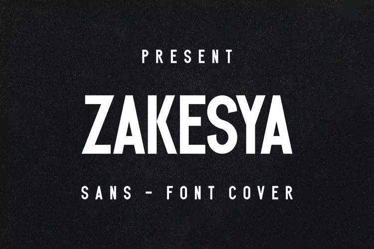 ZAKESYA Regular Font preview