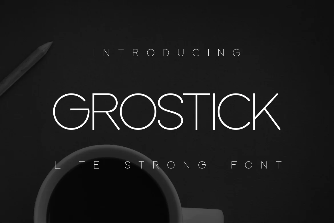 GROSTICK Font preview
