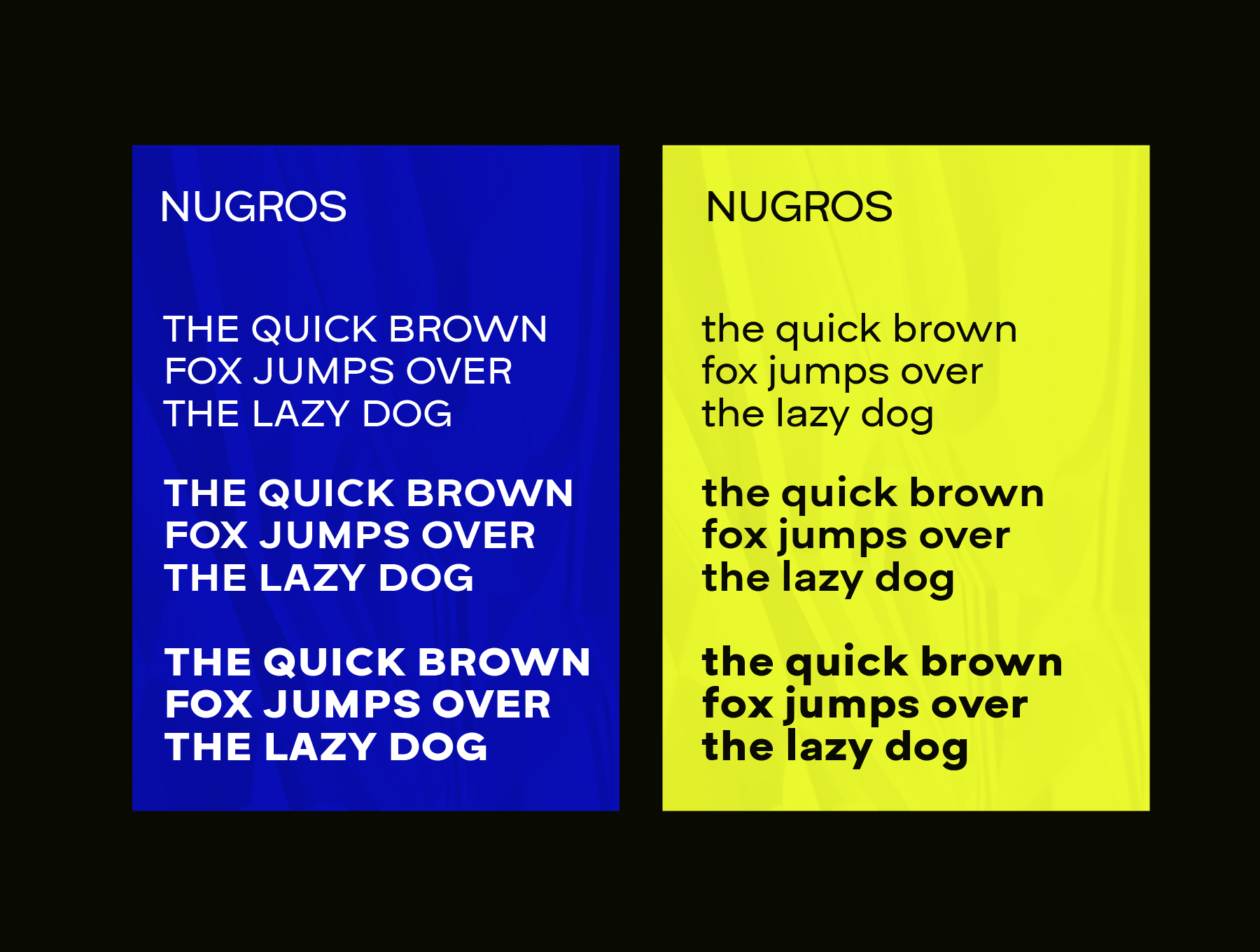 Nugros Black Font preview