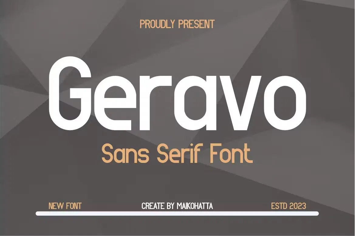 Geravo Font preview