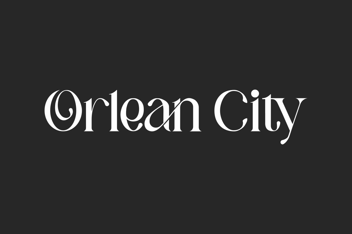 Orlean City Font preview