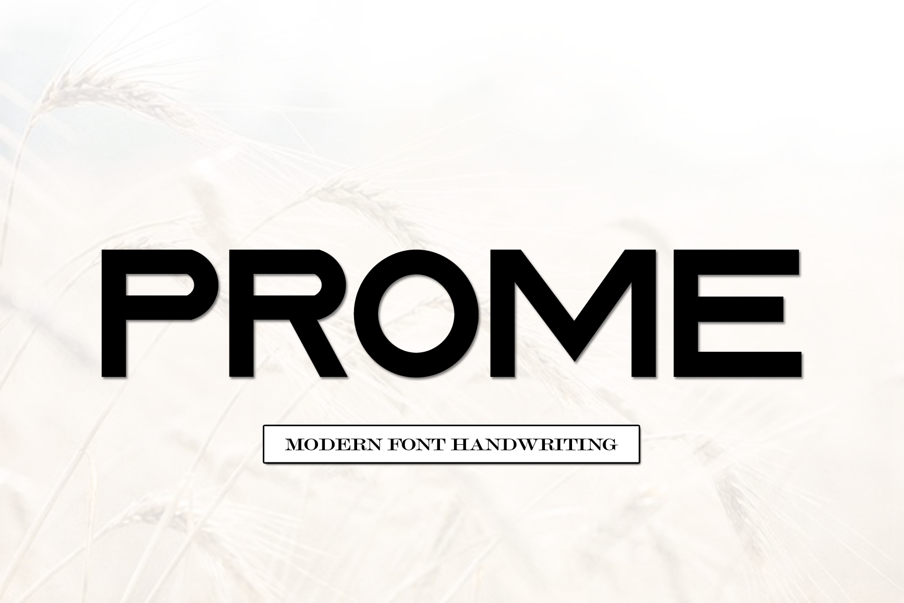 Prome Font preview