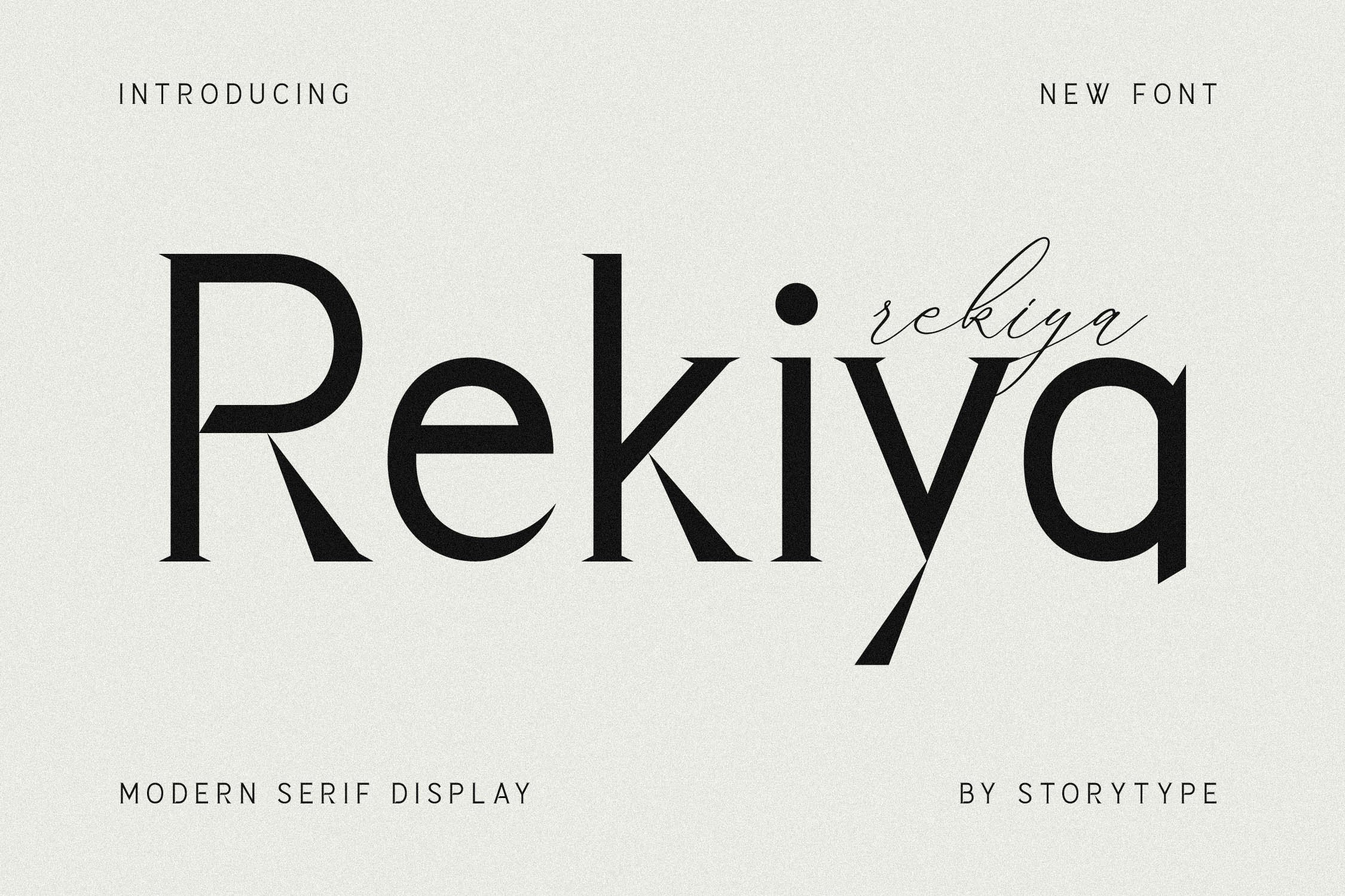 Rekiya Font preview