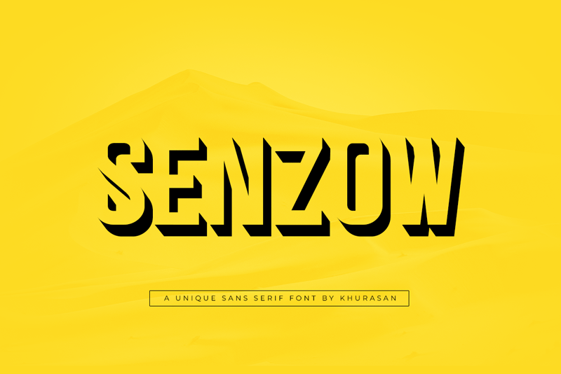Senzow Regular Font preview