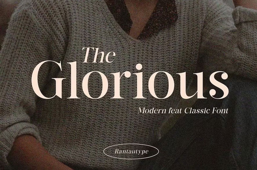 The Glorious Font preview