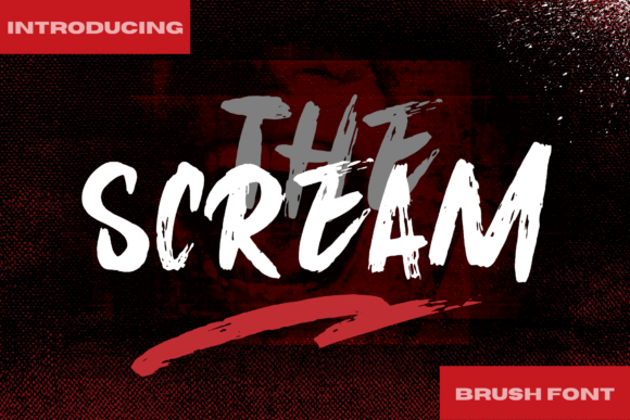 The Scream Font preview