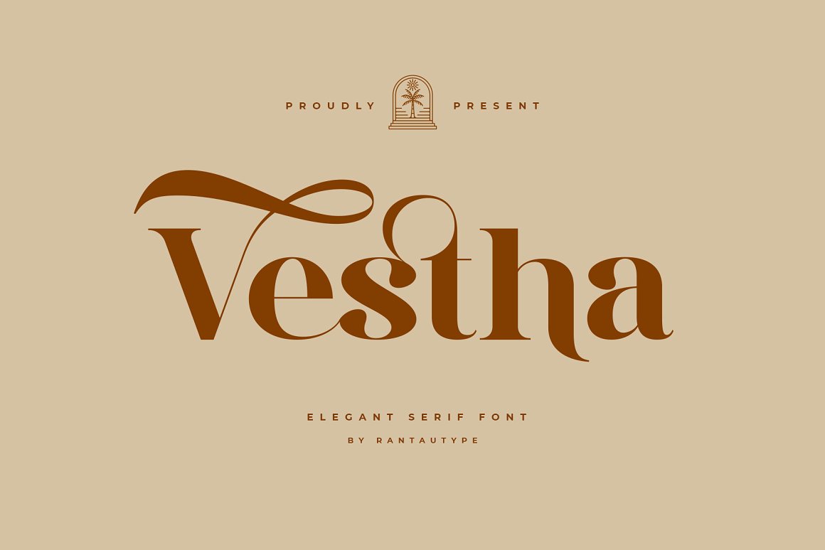 Vestha Font preview