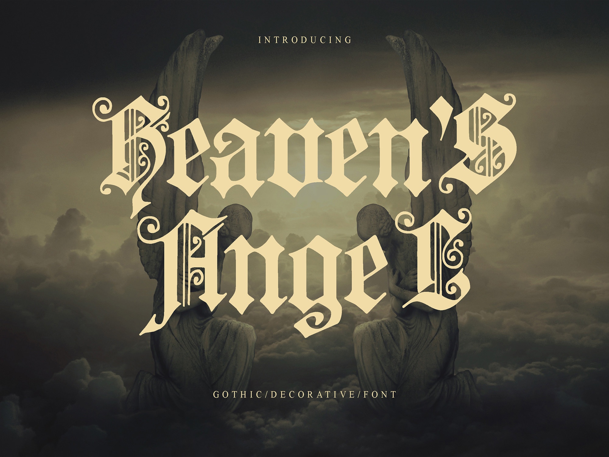 Heavens Angel Regular Font preview