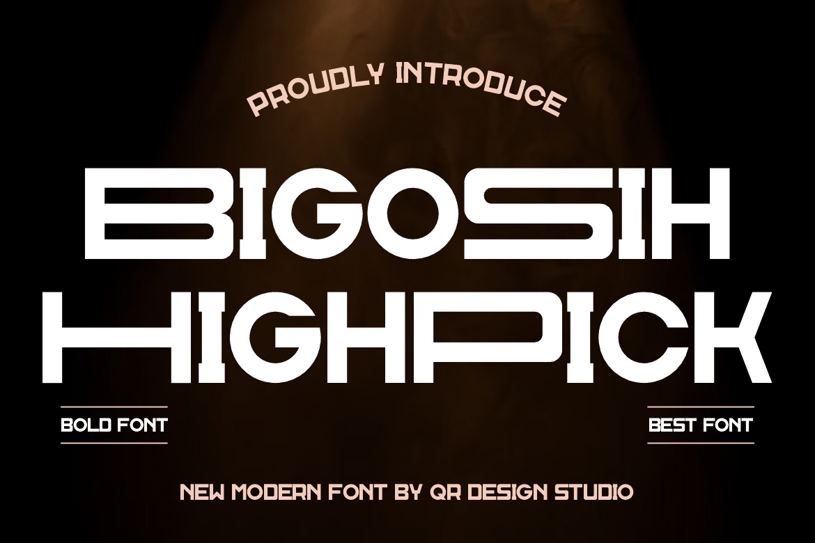 Bigosih Highpick Regular Font preview