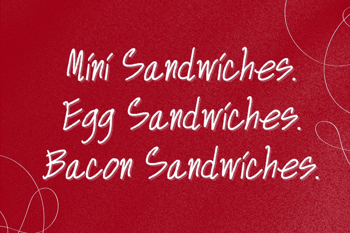 Mini Sandwiches Regular Font preview