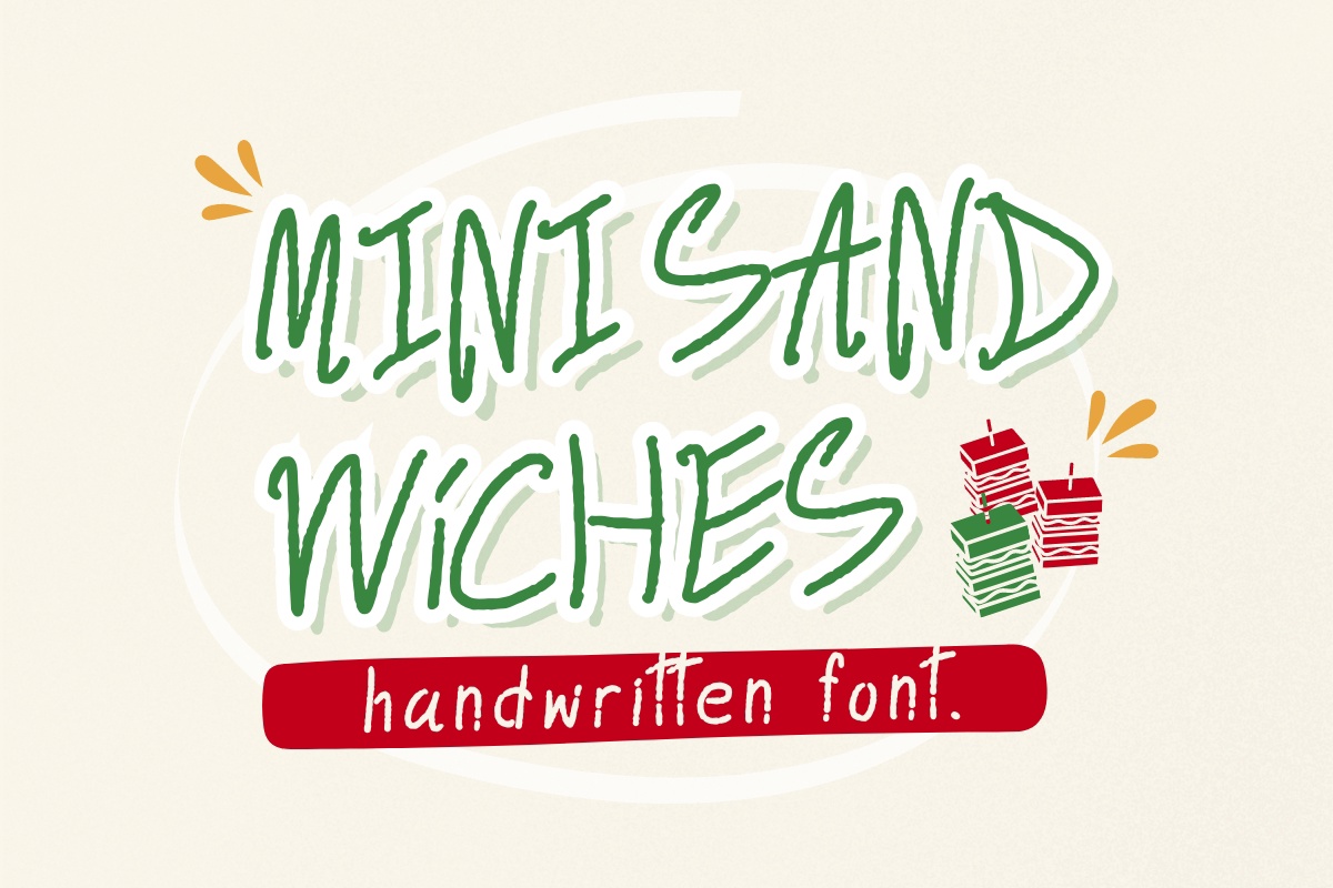 Mini Sandwiches Font preview
