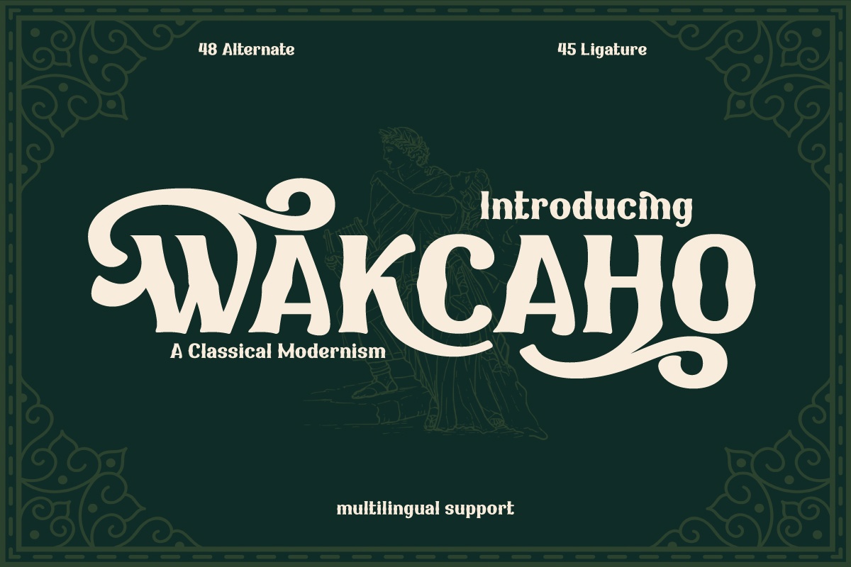 Wakcaho Font preview