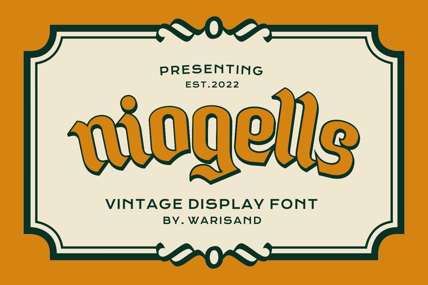 Niogells Font preview