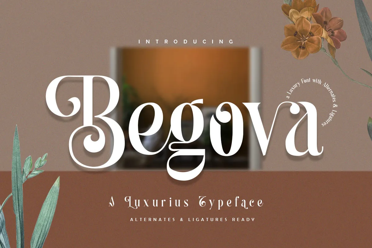 Begova Font preview