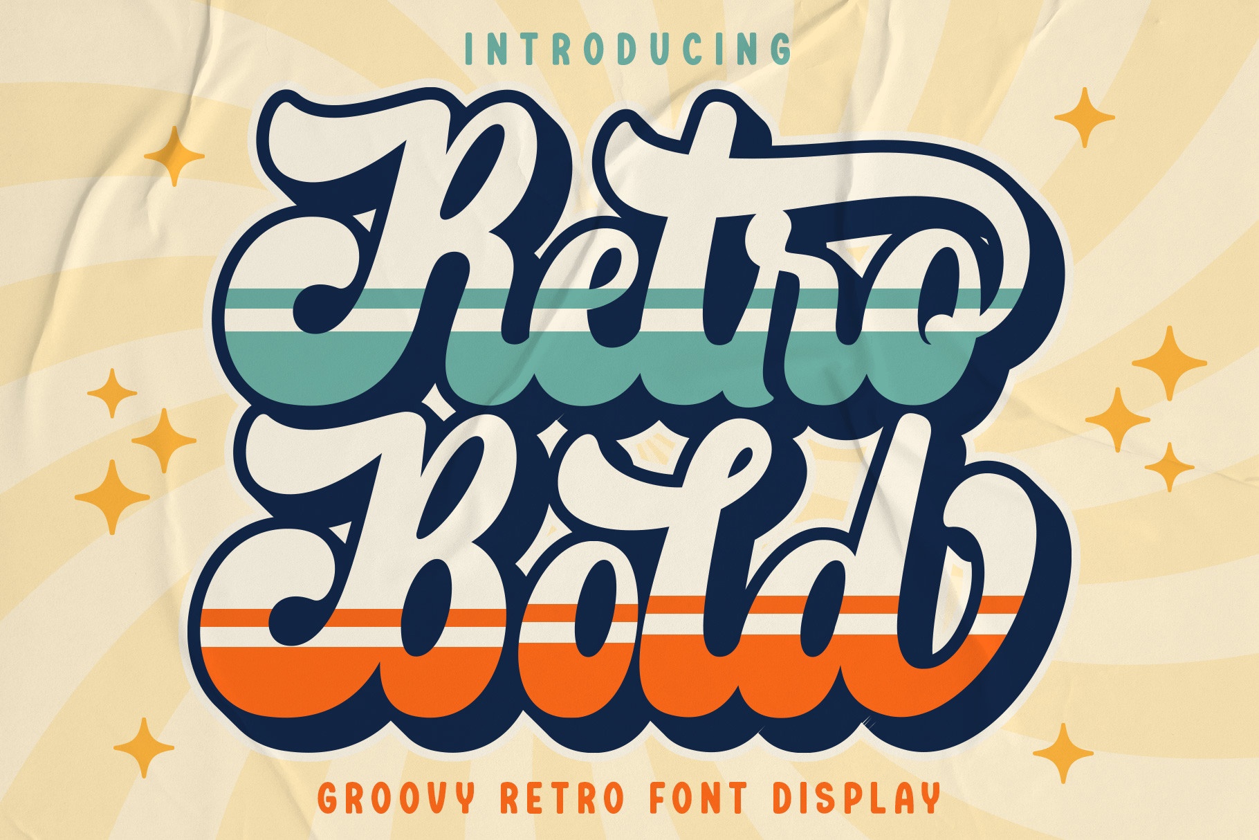 Retro Bold Regular Font preview
