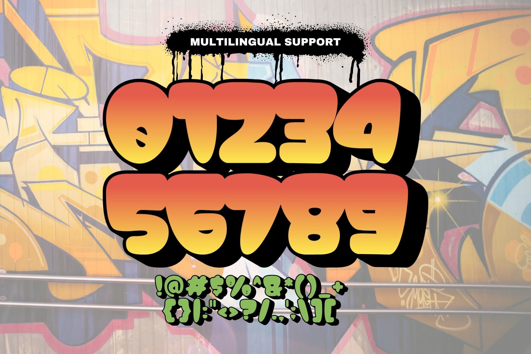 Absolute Graffiti Shadow Font preview