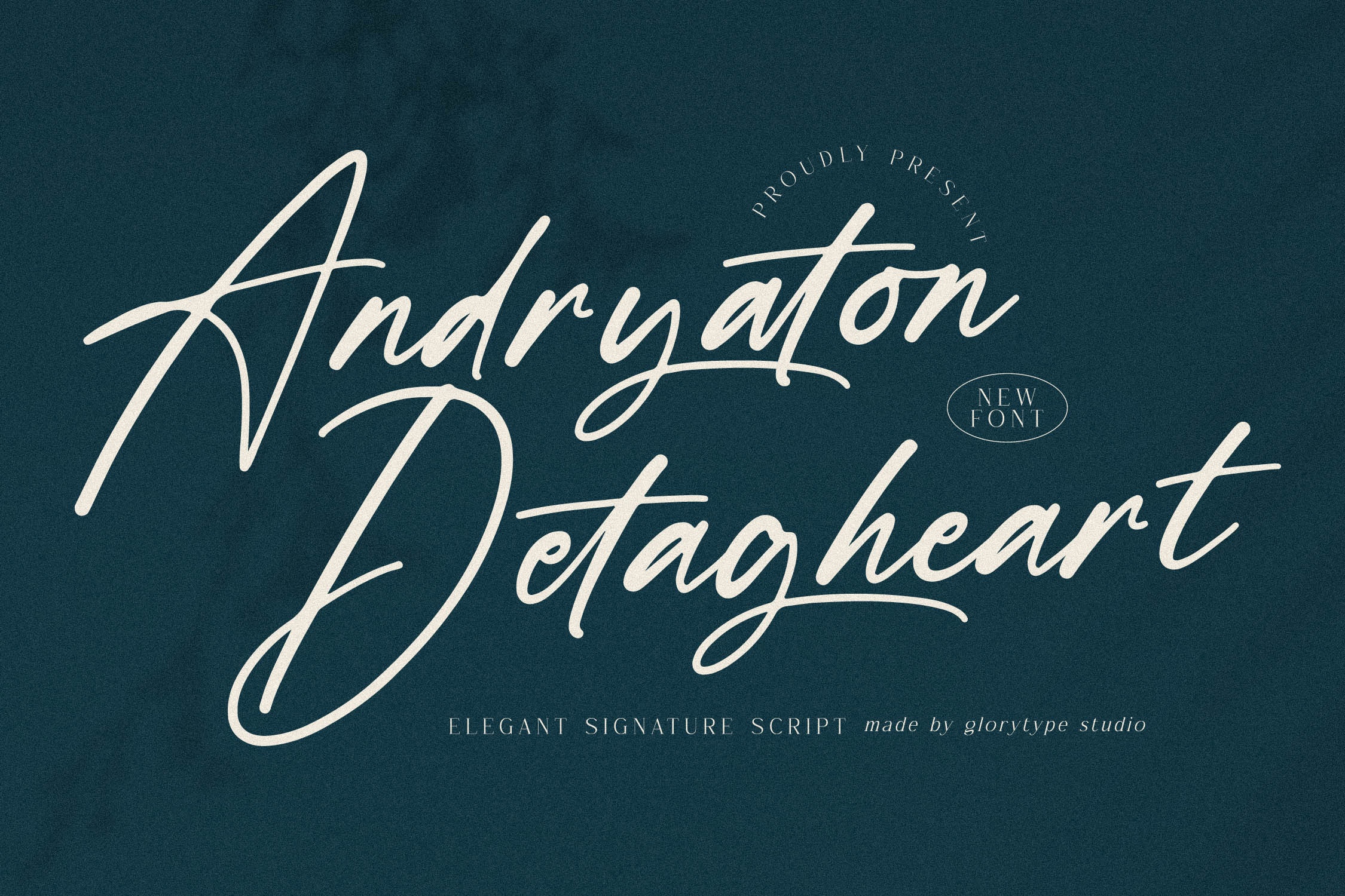 Andryaton Detagheart Font preview