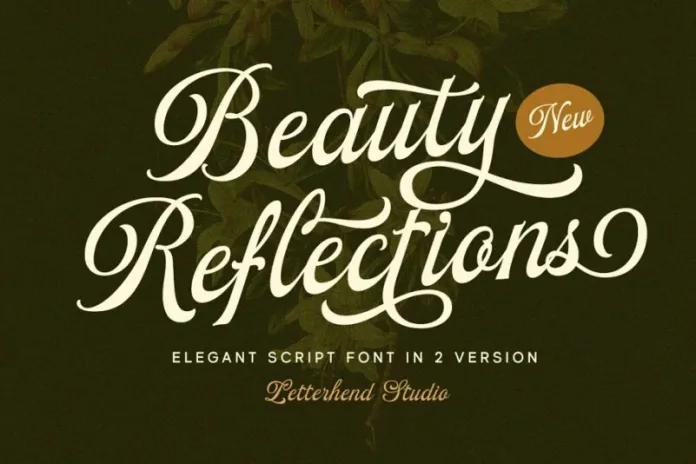 Beauty Reflections Custome Font preview