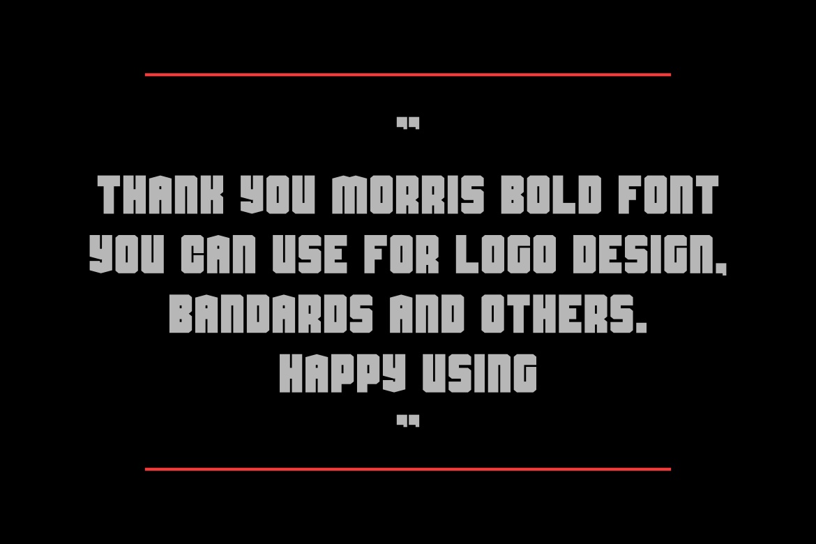 Yhank Morhas Bold Font preview