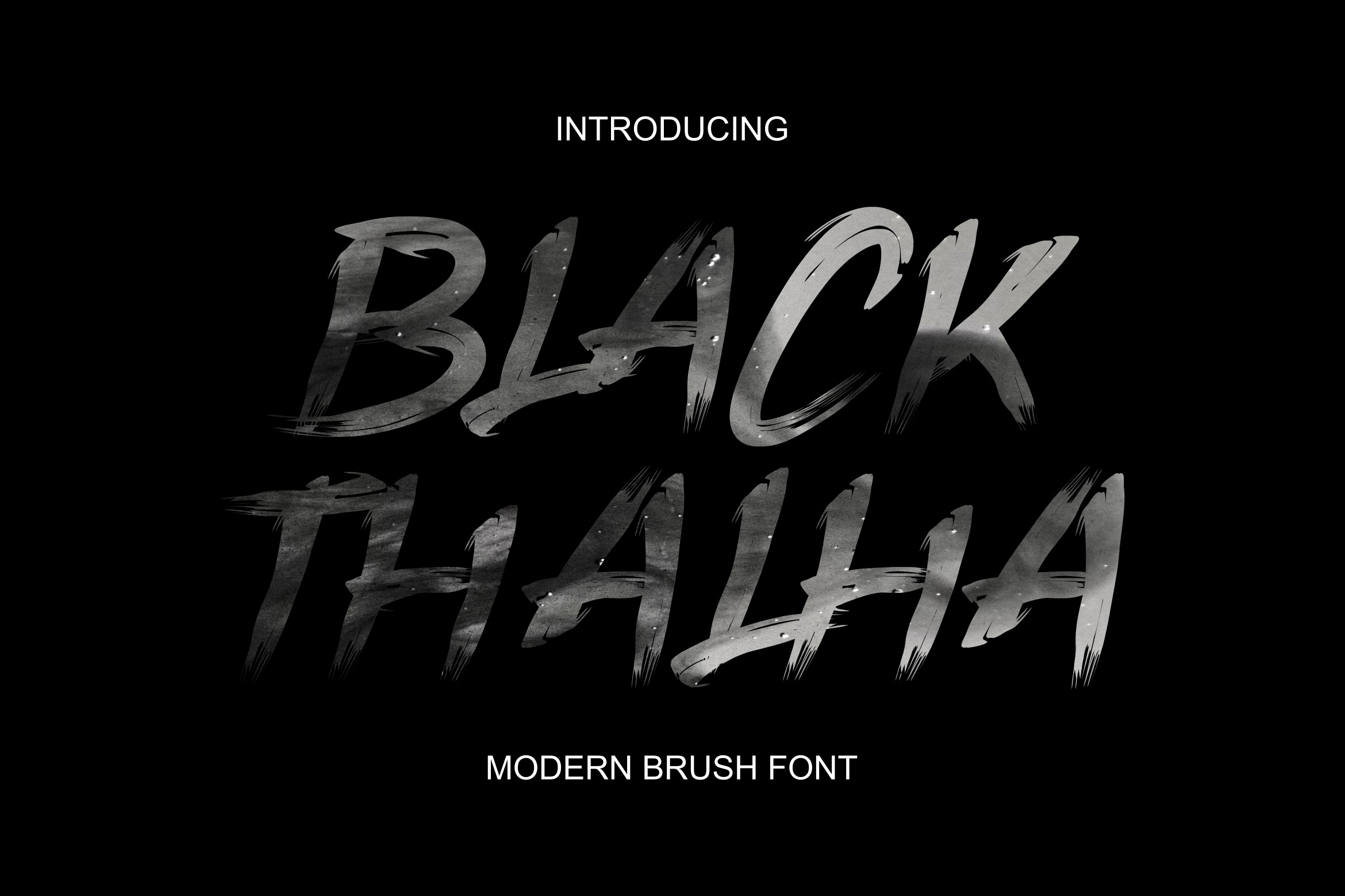 Black Thalha Regular Font preview