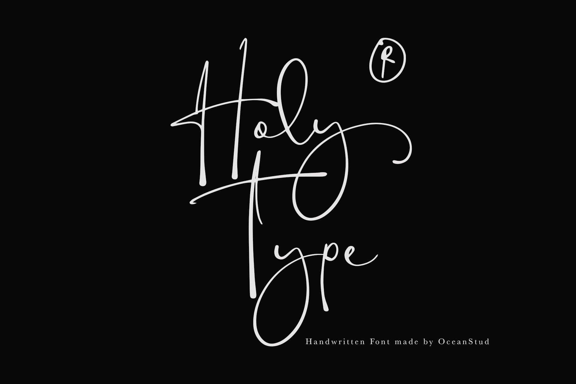 Holy Type Font preview