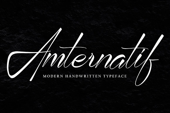 Amternatif Font preview